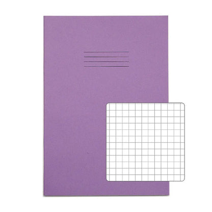 RHINO A4 Exercise Book - 7mm Squared | 80pg/10pk | The Dyslexia Shop