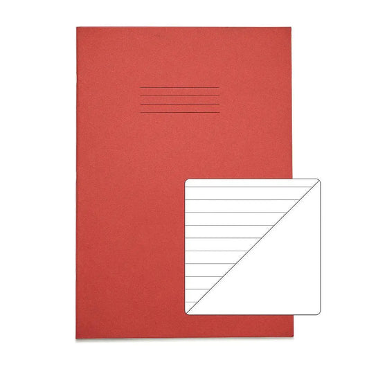 RHINO A4 Exercise Book - 8MM Lined/Blank Alternate | 80pg/10pk | The Dyslexia Shop