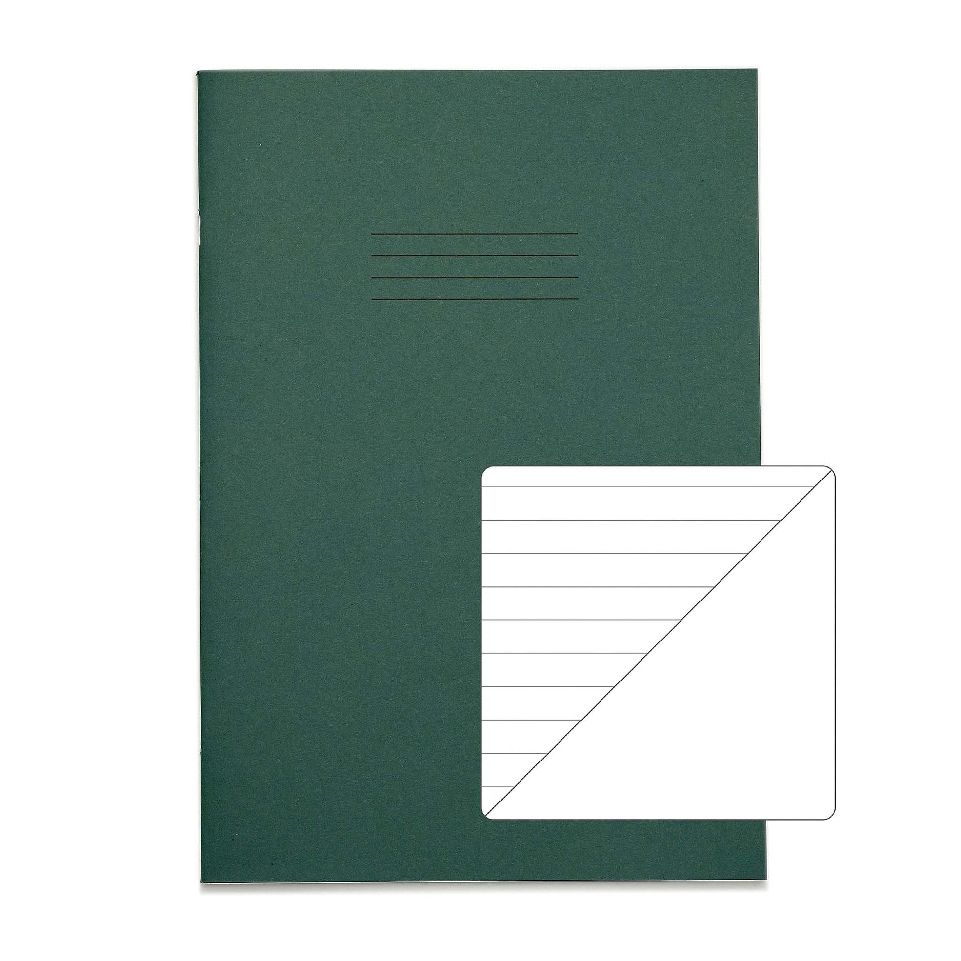 RHINO A4 Exercise Book - 8mm Lined/Blank Alternate | 48pg/10pk | The Dyslexia Shop