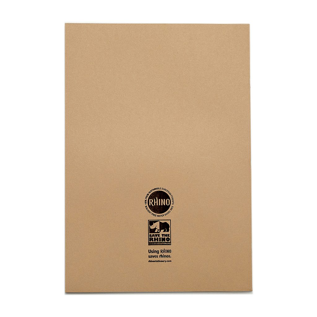 RHINO A4 Exercise Book - 8mm Lined + Margin | 64pg/10pk | The Dyslexia Shop