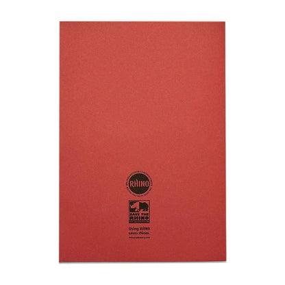 RHINO A4 Exercise Book - 8mm Lined + Margin | 80pg/10pk | The Dyslexia Shop