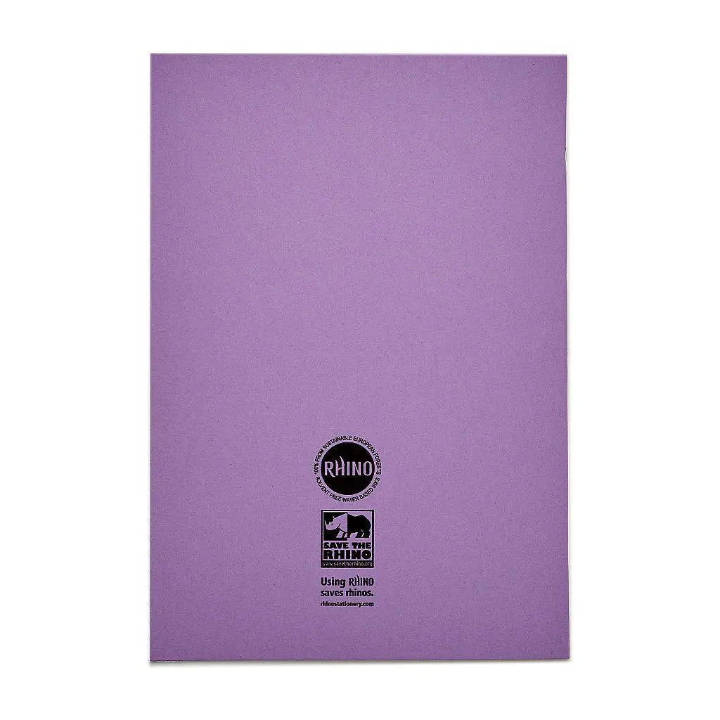 RHINO A4 Exercise Book - 8mm Lined + Margin | 80pg/10pk | The Dyslexia Shop