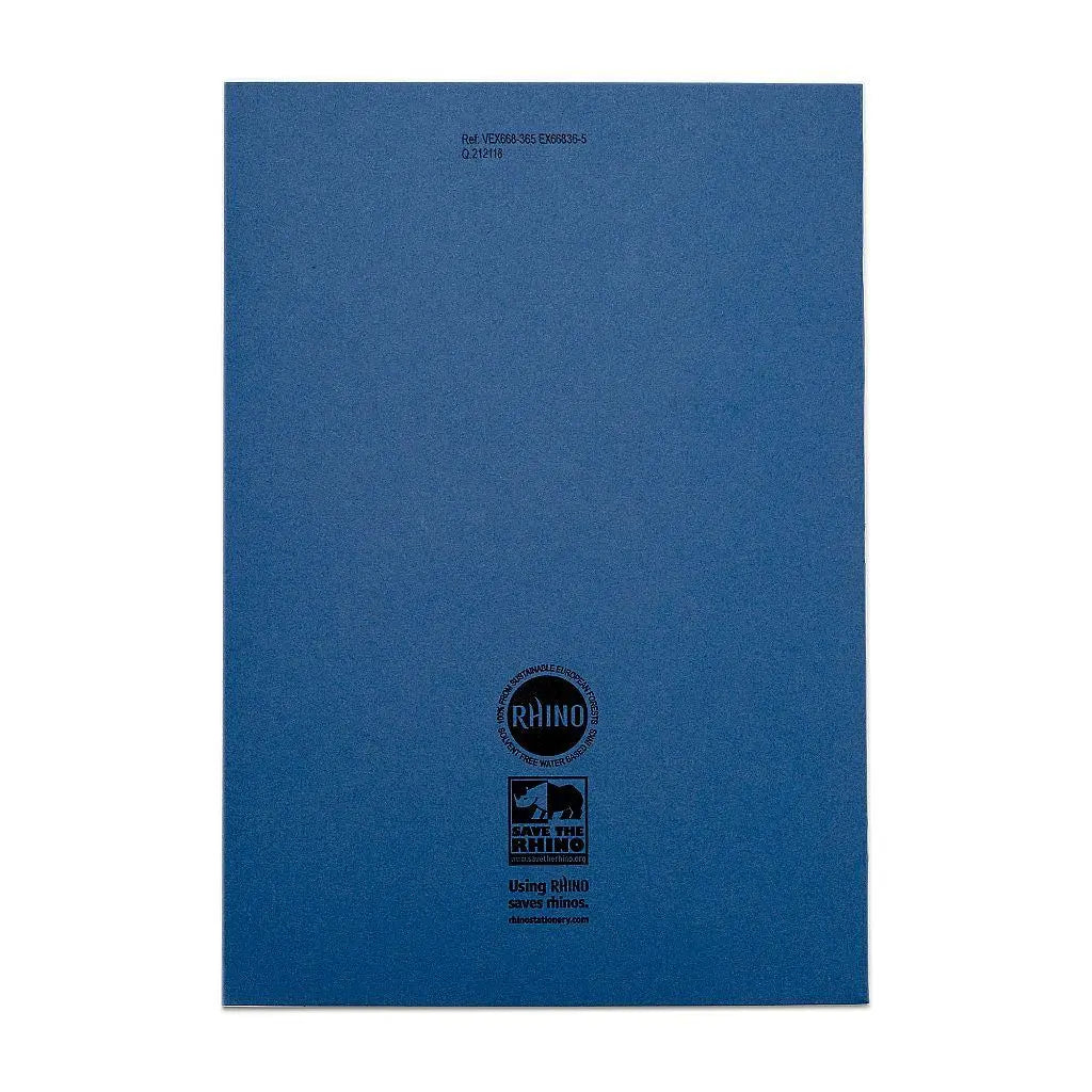 RHINO A4 Exercise Book - 8mm Lined + Margin | 80pg/10pk | The Dyslexia Shop