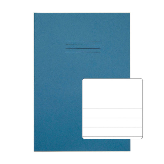 RHINO A4 Exercise Book - Split Page Blank/13mm Lined | 64pg/10pk | The Dyslexia Shop