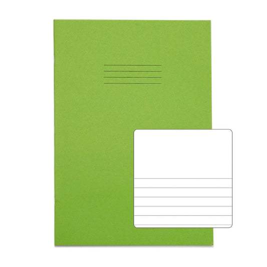 RHINO A4 Exercise Book - Split Page Blank/8mm Lined | 64pg/10pk | The Dyslexia Shop