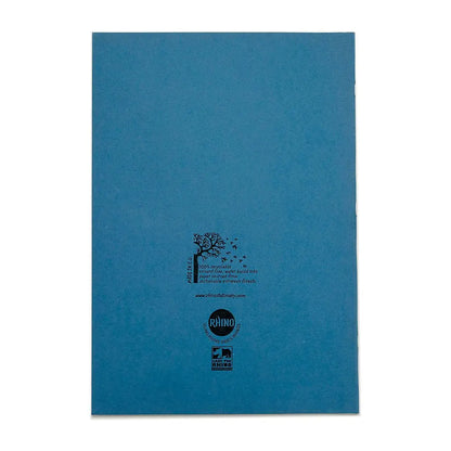 RHINO A4 Tinted Exercise Book Pink Paper - 8mm Lined + Margin | 48pg/10pk | The Dyslexia Shop