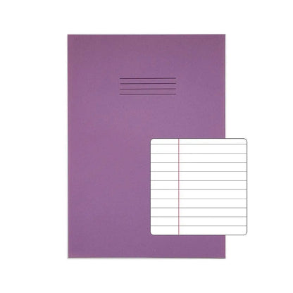 RHINO A4+ 13 x 9 Oversized Exercise Book - 8MM Lined W/ Margin |80pg/10pk | The Dyslexia Shop
