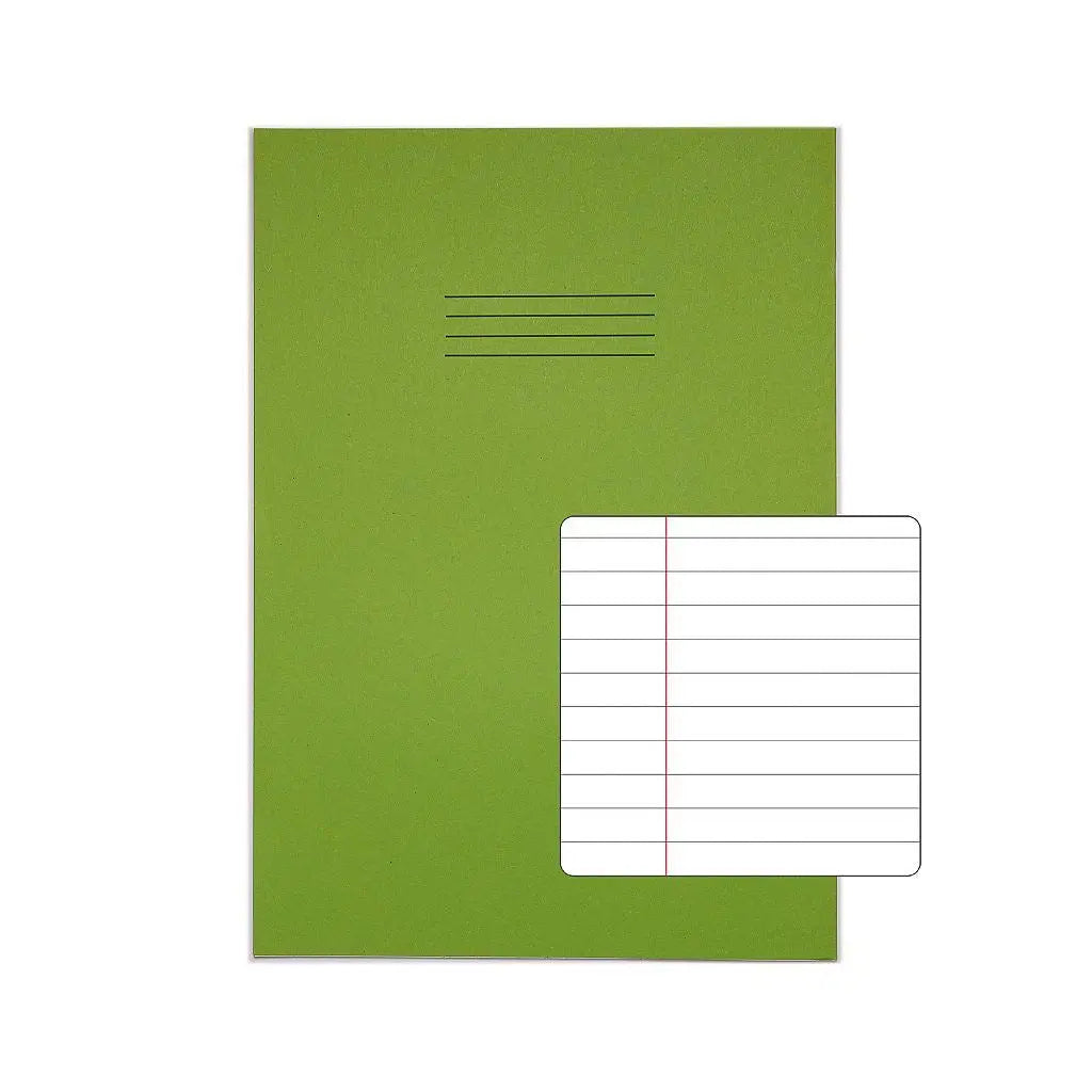 RHINO A4+ 13 x 9 Oversized Exercise Book - 8MM Lined W/ Margin |80pg/10pk | The Dyslexia Shop