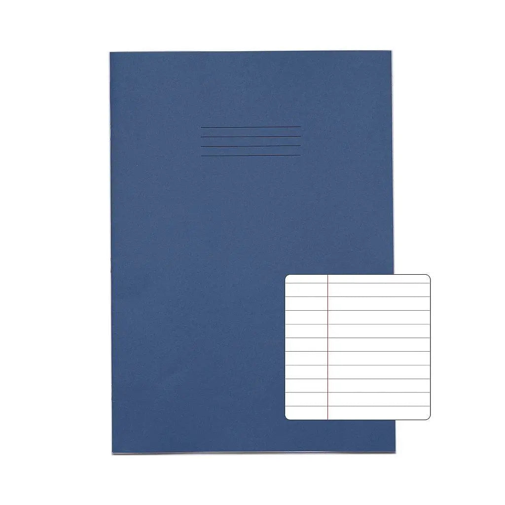 RHINO A4+ 13 x 9 Oversized Exercise Book - 8MM Lined W/ Margin |80pg/10pk | The Dyslexia Shop