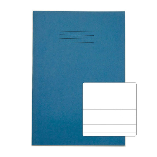 RHINO A4+ 13 x 9 Oversized Exercise Book - Split Page Blank/12mm Lined | 48pg/10pk | The Dyslexia Shop