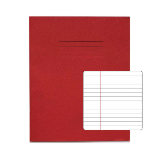 RHINO A5 Exercise Book - 6mm Lined + Margin | 48pg/10pk | The Dyslexia Shop