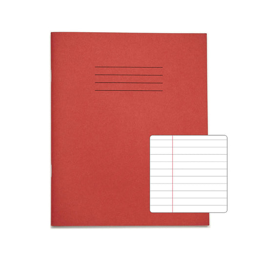 RHINO A5 Exercise Book - 8mm Lined + Margin | 120pg/10pk | The Dyslexia Shop