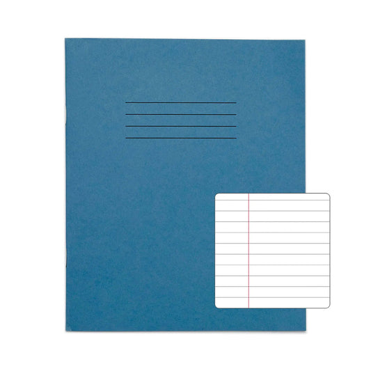 RHINO A5 Exercise Book - 8mm Lined + Margin | 32pg/10pk | The Dyslexia Shop