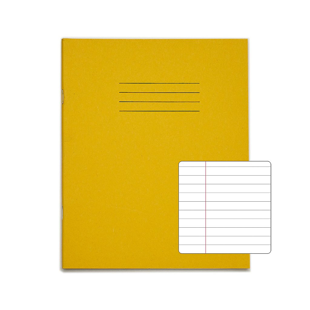 RHINO A5 Exercise Book - 8mm Lined + Margin | 48pg/10pk | The Dyslexia Shop