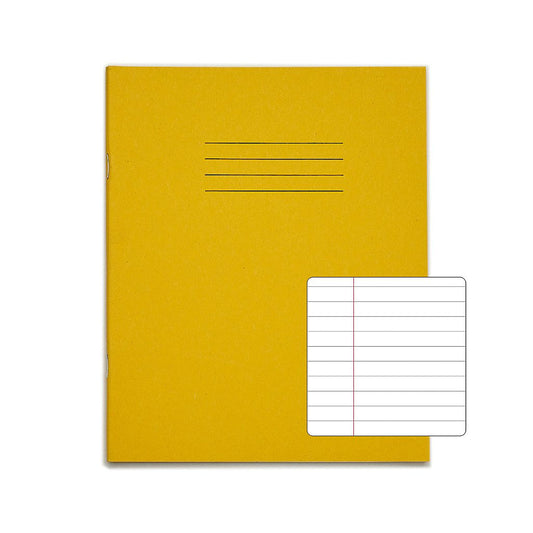 RHINO A5 Exercise Book - 8mm Lined + Margin | 48pg/10pk | The Dyslexia Shop