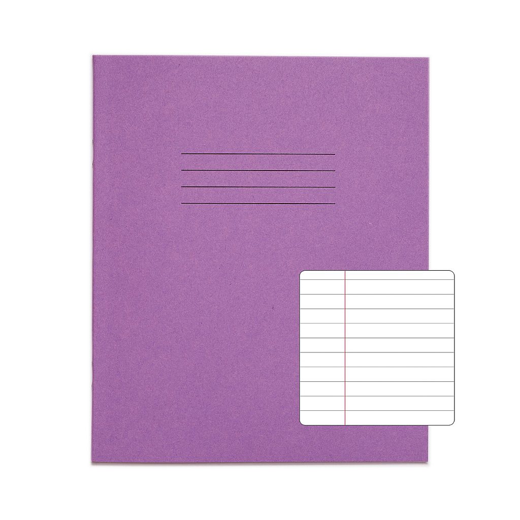 RHINO A5 Exercise Book - 8mm Lined + Margin | 48pg/10pk | The Dyslexia Shop