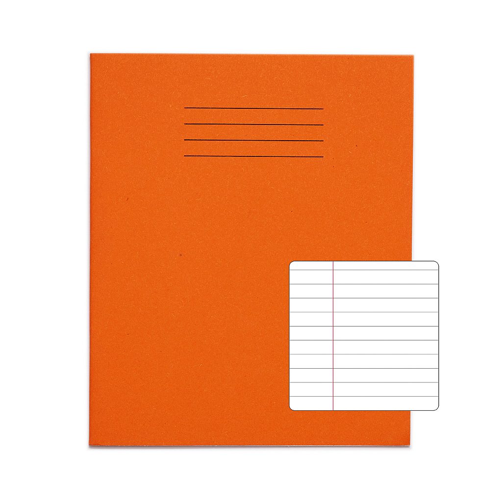 RHINO A5 Exercise Book - 8mm Lined + Margin | 48pg/10pk | The Dyslexia Shop