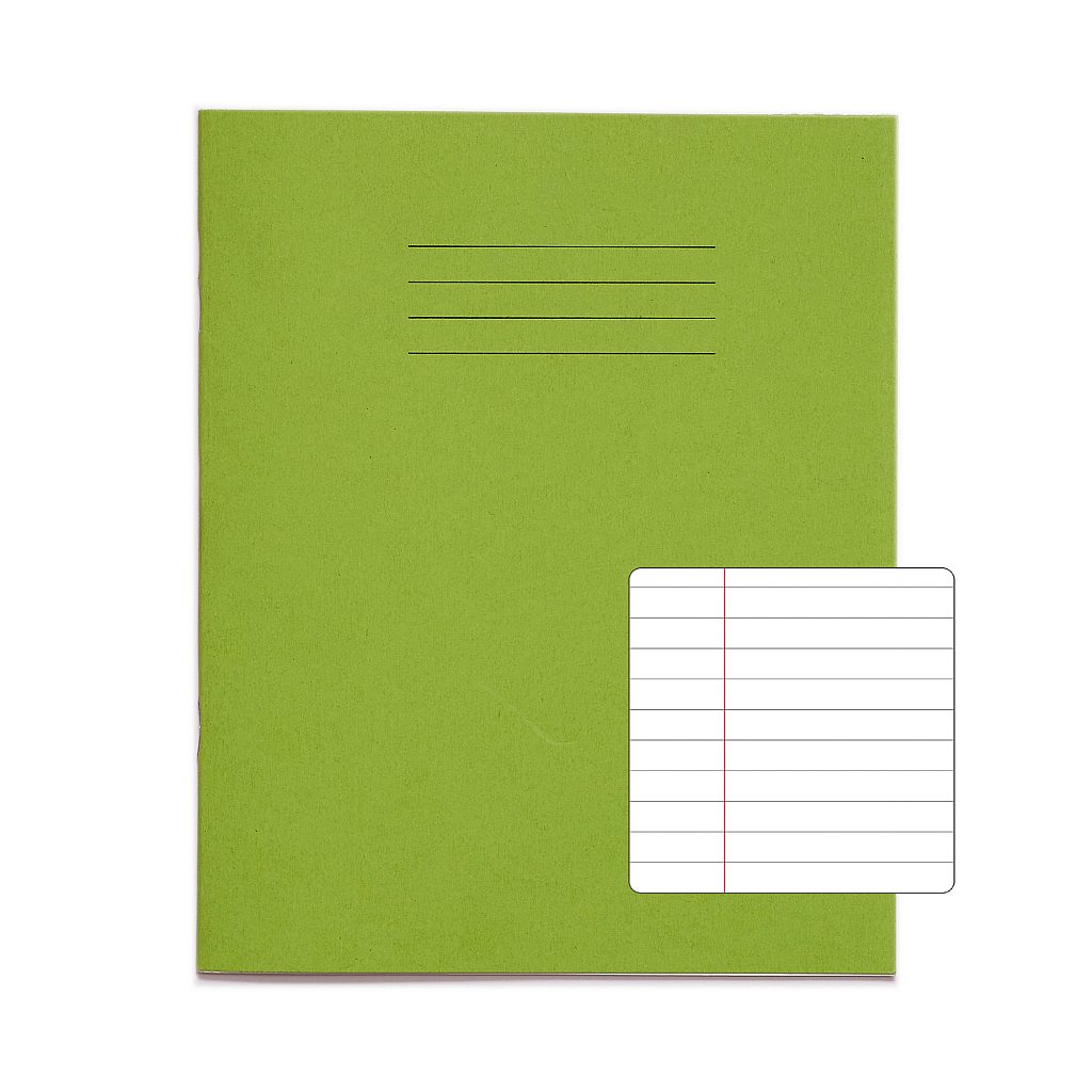 RHINO A5 Exercise Book - 8mm Lined + Margin | 48pg/10pk | The Dyslexia Shop