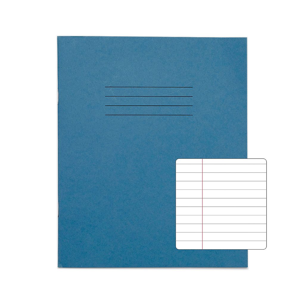 RHINO A5 Exercise Book - 8mm Lined + Margin | 48pg/10pk | The Dyslexia Shop