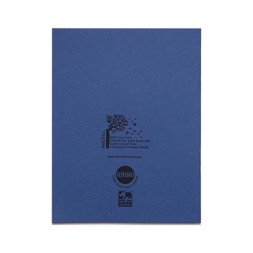 RHINO A5 Exercise Book - 8mm Lined + Margin | 48pg/10pk | The Dyslexia Shop