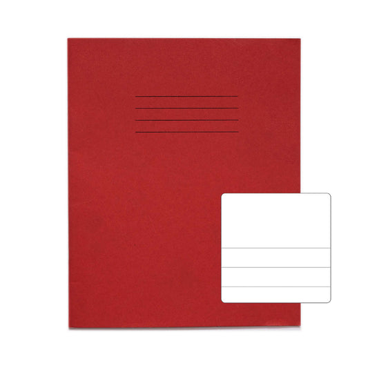RHINO A5 Exercise Book - Split Page Blank/15mm Lined | 32pg/10pk | The Dyslexia Shop