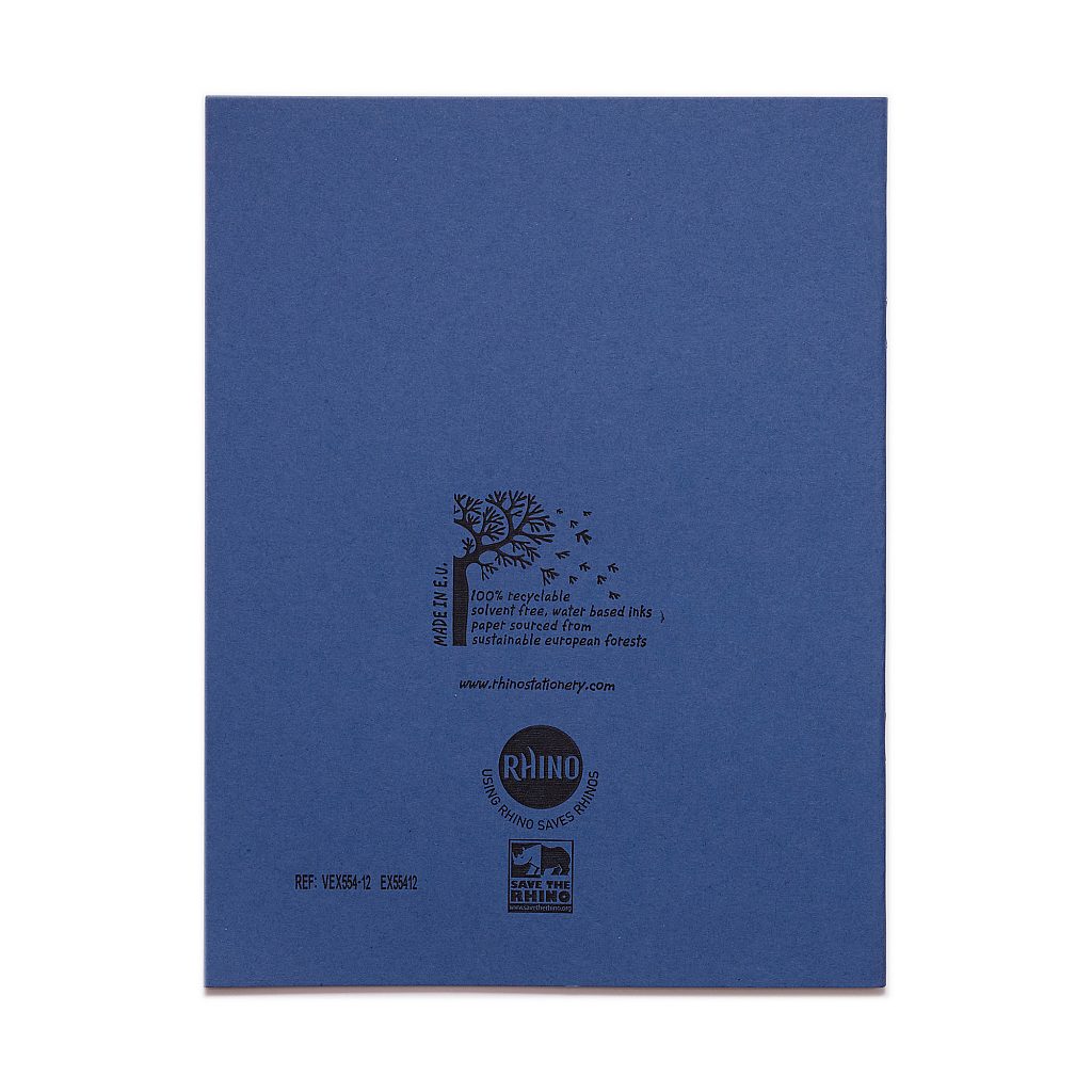 RHINO A5+ 9 x 7 Oversized Exercise Book - 8mm Lined | 48pg/10pk | The Dyslexia Shop