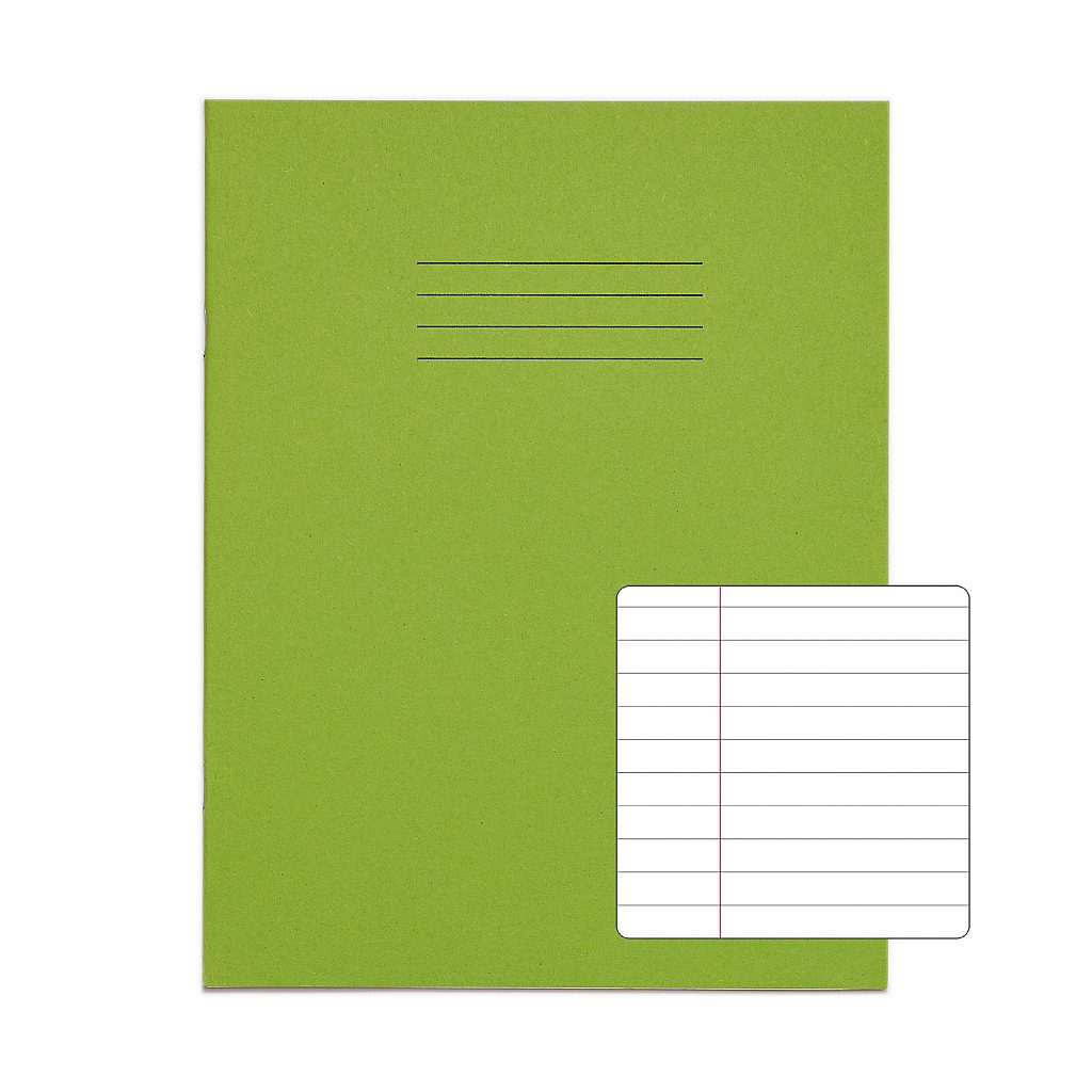 RHINO A5+ 9 x 7 Oversized Exercise Book - 8mm Lined + Margin | 48pg/10pk | The Dyslexia Shop