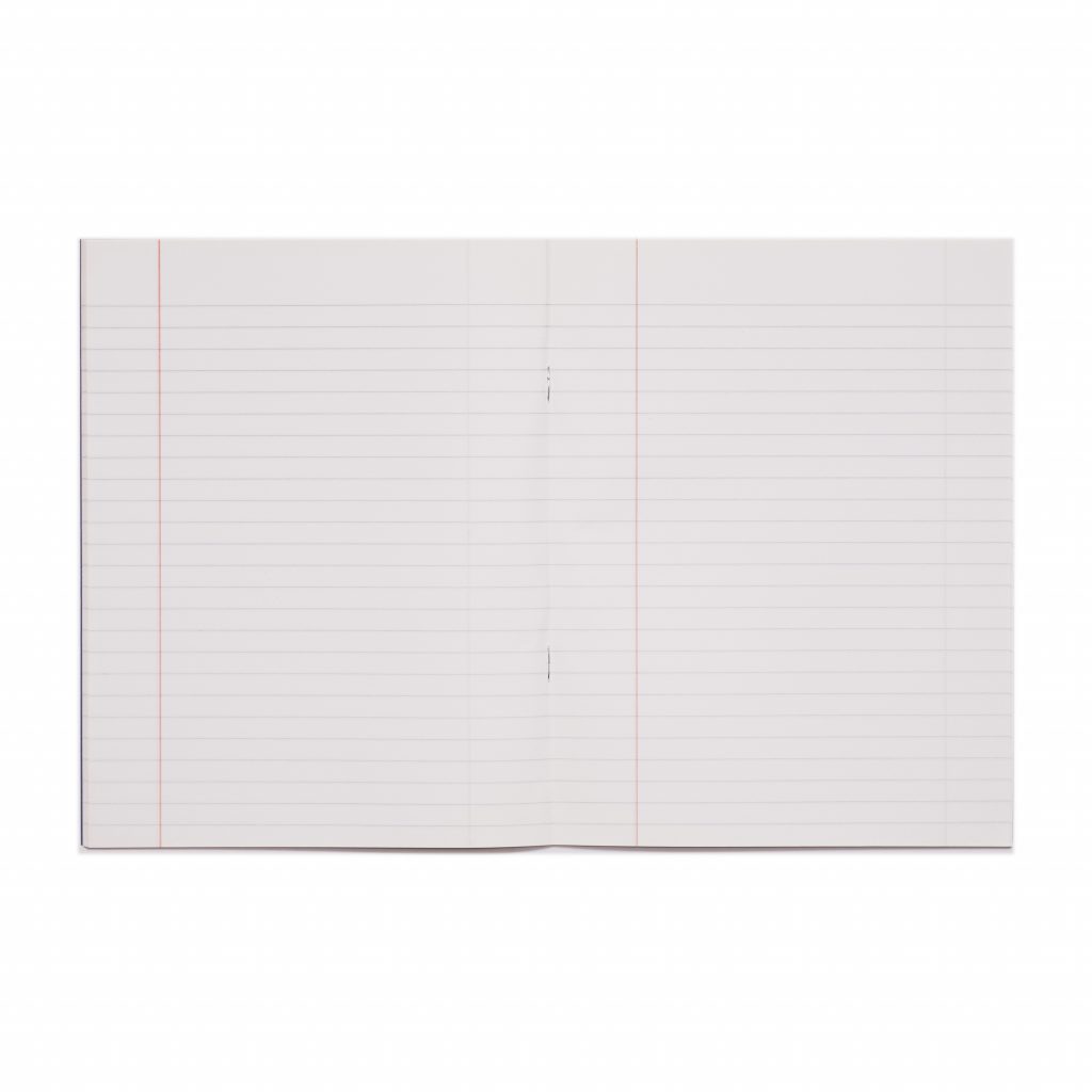 RHINO A5+ 9 x 7 Oversized Exercise Book - 8mm Lined + Margin | 48pg/10pk | The Dyslexia Shop