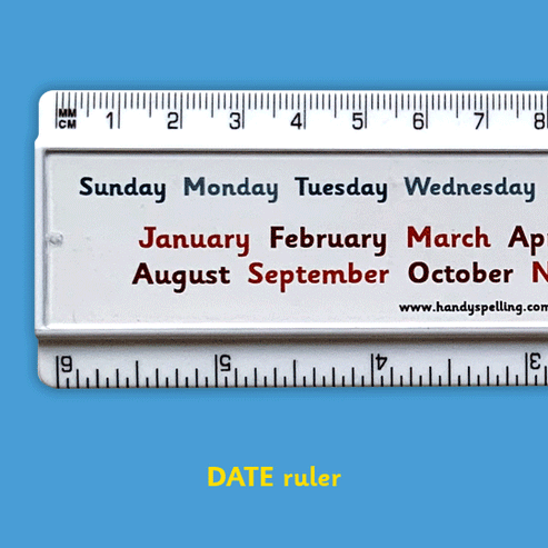 Handy’s Date Ruler - Handy Spelling – The Dyslexia Shop