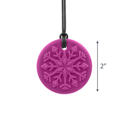 ARK Blizzard Bite Snowflake Chewelry - Textured Chew Necklace