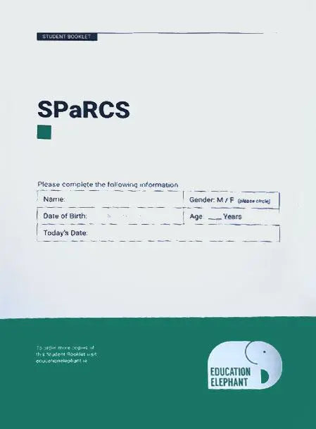 SPaRCS Response Books (pk 25) | The Dyslexia Shop