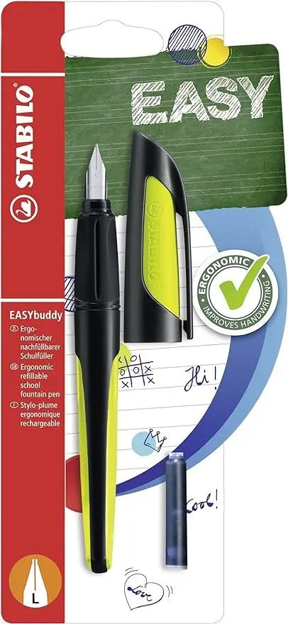 STABILO EASYbuddy Ergonomic School Fountain Pen | The Dyslexia Shop