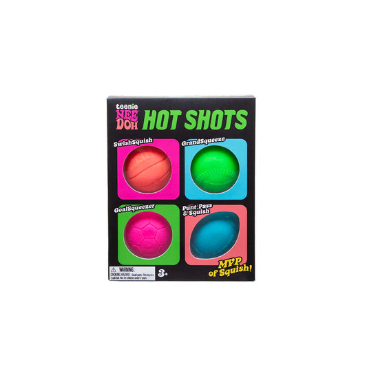NeeDoh Teenie Hot Shots Sports - 4 Pack