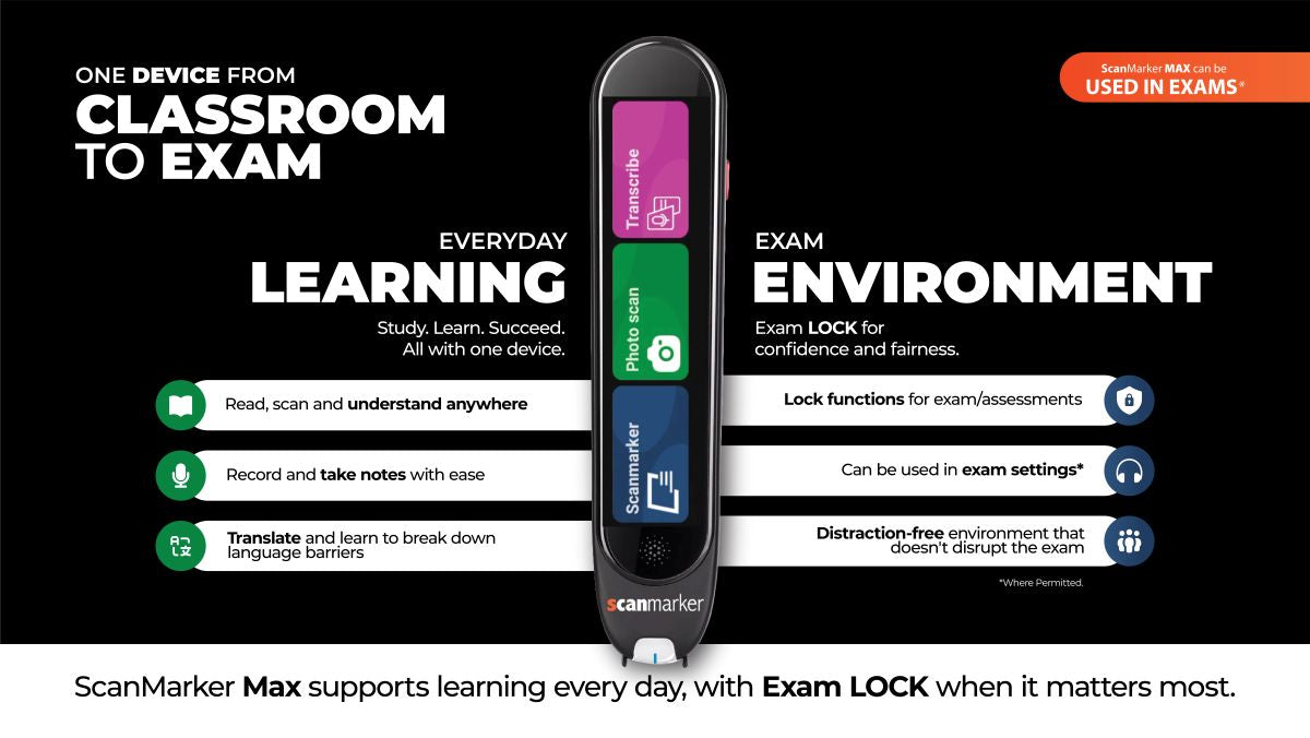 Scanmarker Max Reading Pen Pack of 10 with Exam Lock for Schools