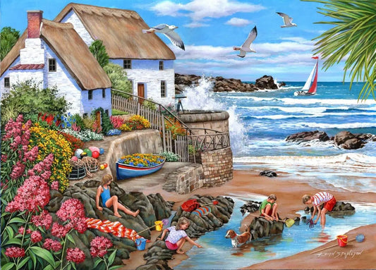 Seaspray Cottages 1000 Piece Puzzle | The Dyslexia Shop