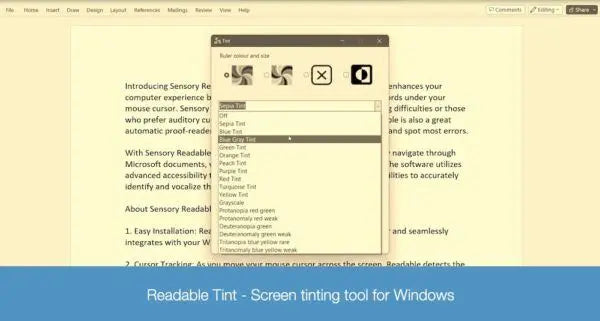 Sensory Ruler and Tint for Windows – Workplace Single User License | The Dyslexia Shop