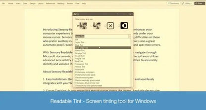 Sensory Ruler and Tint for Windows – Workplace Single User License | The Dyslexia Shop