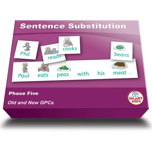 Sentence Substitution Phase Five Set 1 (Letters and Sounds) | The Dyslexia Shop