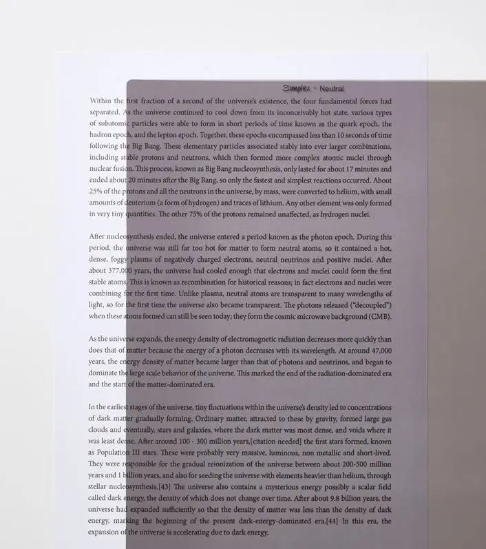 Simplex A3 Coloured Overlay | The Dyslexia Shop