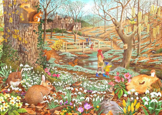 Snowdrop Walk BIG 500 Puzzle | The Dyslexia Shop