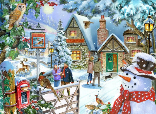 Snowman's View 1000 Piece Puzzle | The Dyslexia Shop