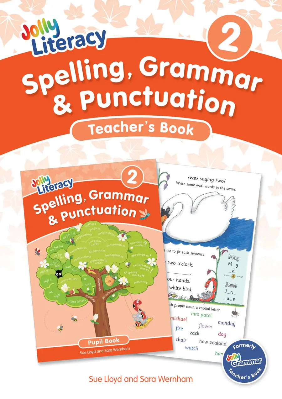 Spelling, Grammar & Punctuation Teacher's Book 2 (Precursive Letters) | The Dyslexia Shop