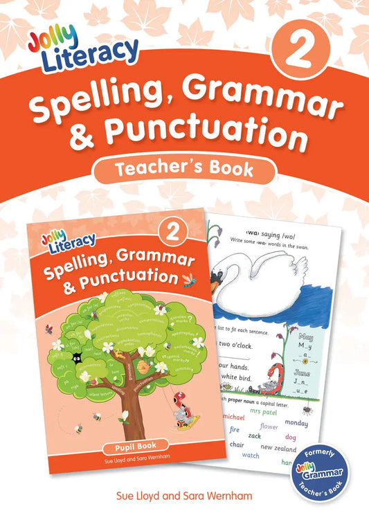 Spelling, Grammar & Punctuation Teacher's Book 2 (Precursive Letters) | The Dyslexia Shop