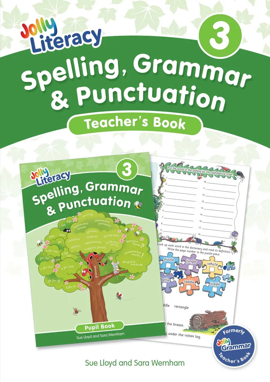 Spelling, Grammar & Punctuation Teacher's Book 3 (Precursive Letters) | The Dyslexia Shop