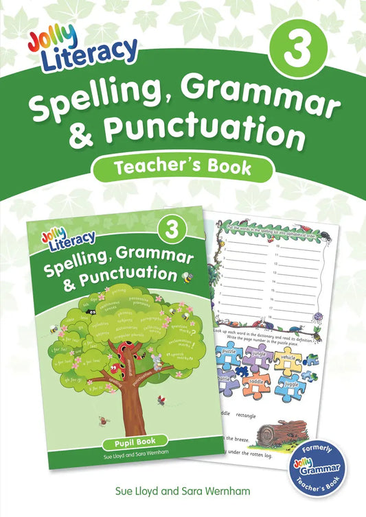 Spelling, Grammar & Punctuation Teacher's Book 3 (Precursive Letters) | The Dyslexia Shop