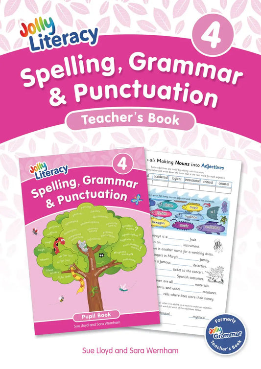 Spelling, Grammar & Punctuation Teacher's Book 4 (Precursive Letters) | The Dyslexia Shop