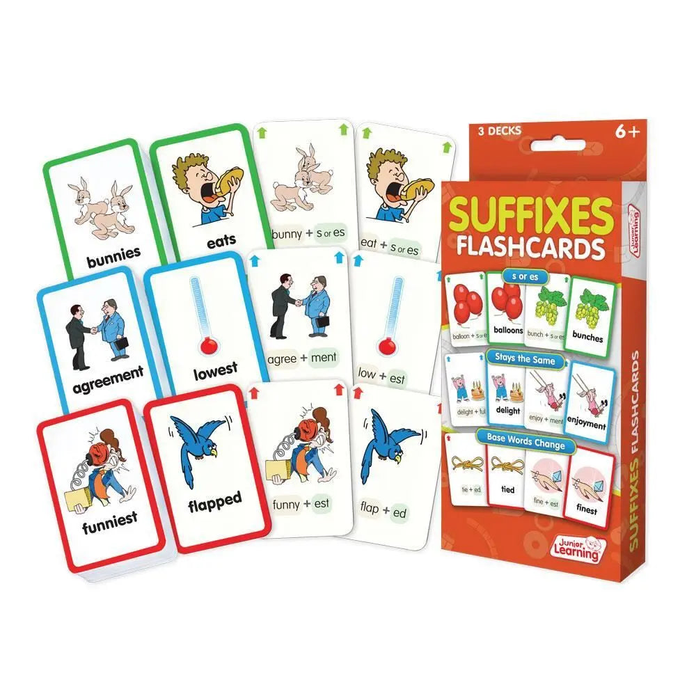 Suffixes Flashcards | The Dyslexia Shop