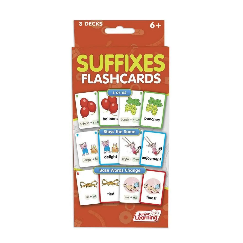 Suffixes Flashcards | The Dyslexia Shop