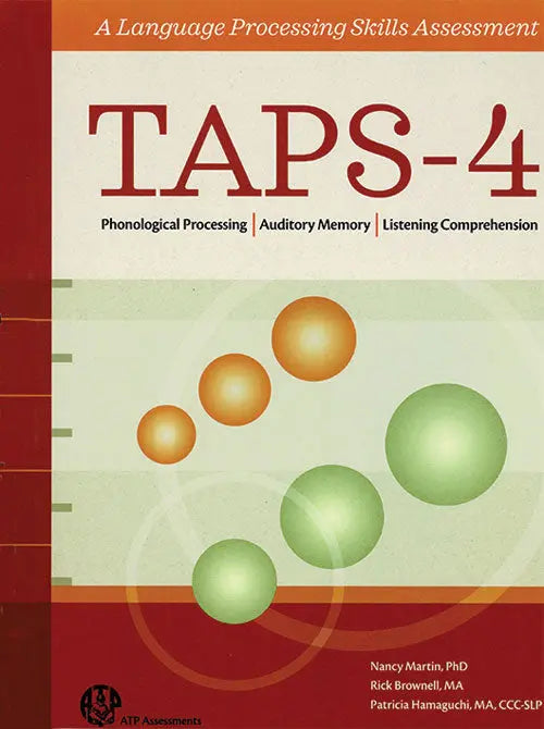 TAPS-4 Kit/Forms/Manual/CD | The Dyslexia Shop