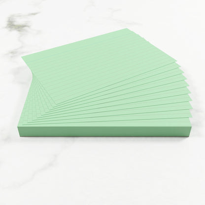 Silvine Tinted Revision Cards 6 x 4" (Lined, 50 Cards)